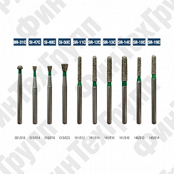 Алмазные боры BR-31C, SI-47C SI-50C,SR-11C SR-19C нумерация идентична борам MANI
