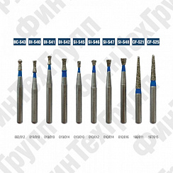 Алмазные боры BC-S43, DI-S40 DI-S42, SI-D45 SI-S48, CF-S21-CF-S25 нумерация идентична борам MANI